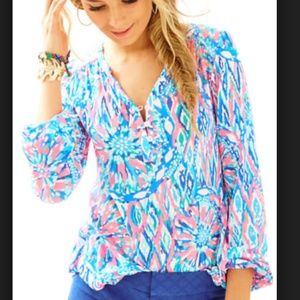 Lilly Pulitzer Long Sleeve Lilias Top